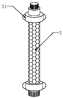 Membrane module device for sewage treatment