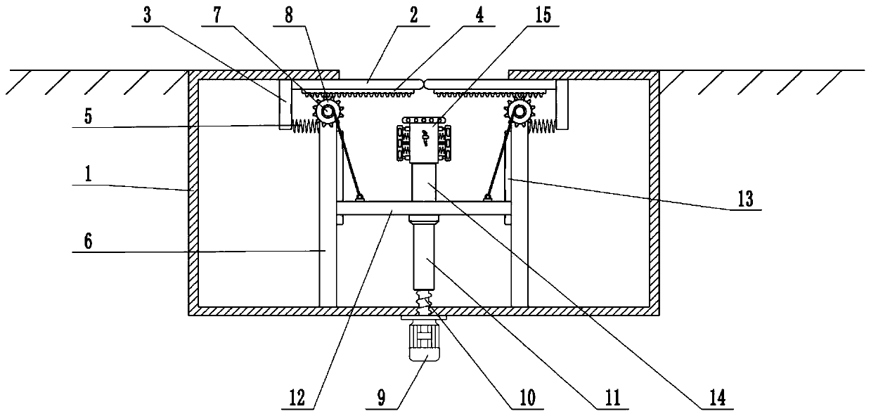 Lifting type charging device for new energy automobile