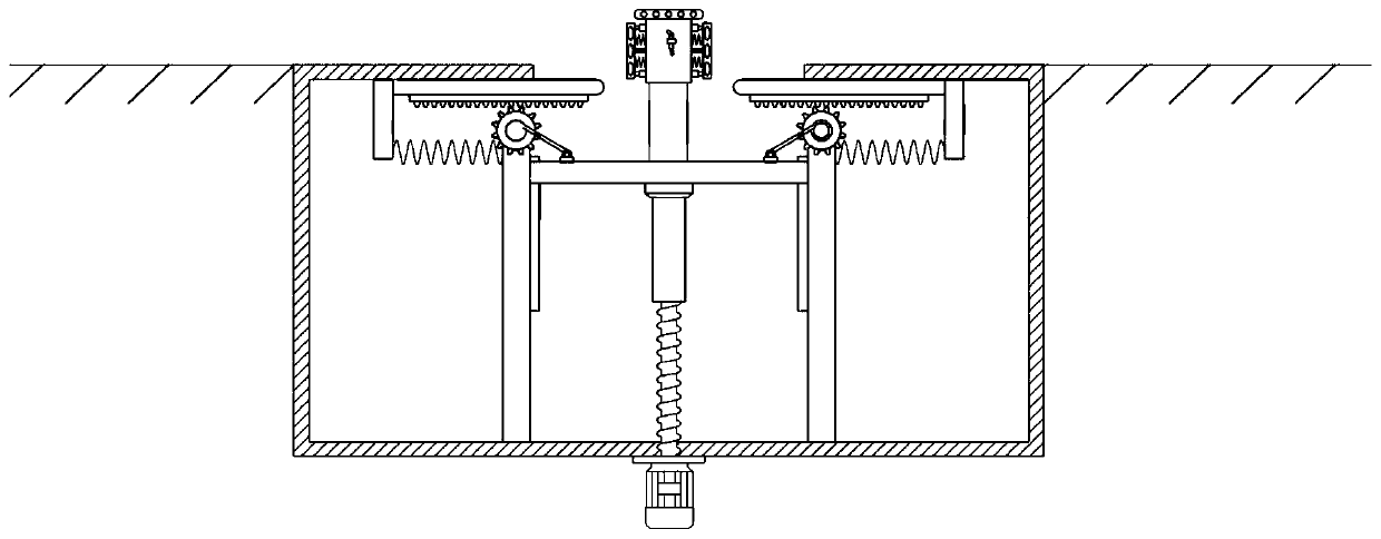 Lifting type charging device for new energy automobile