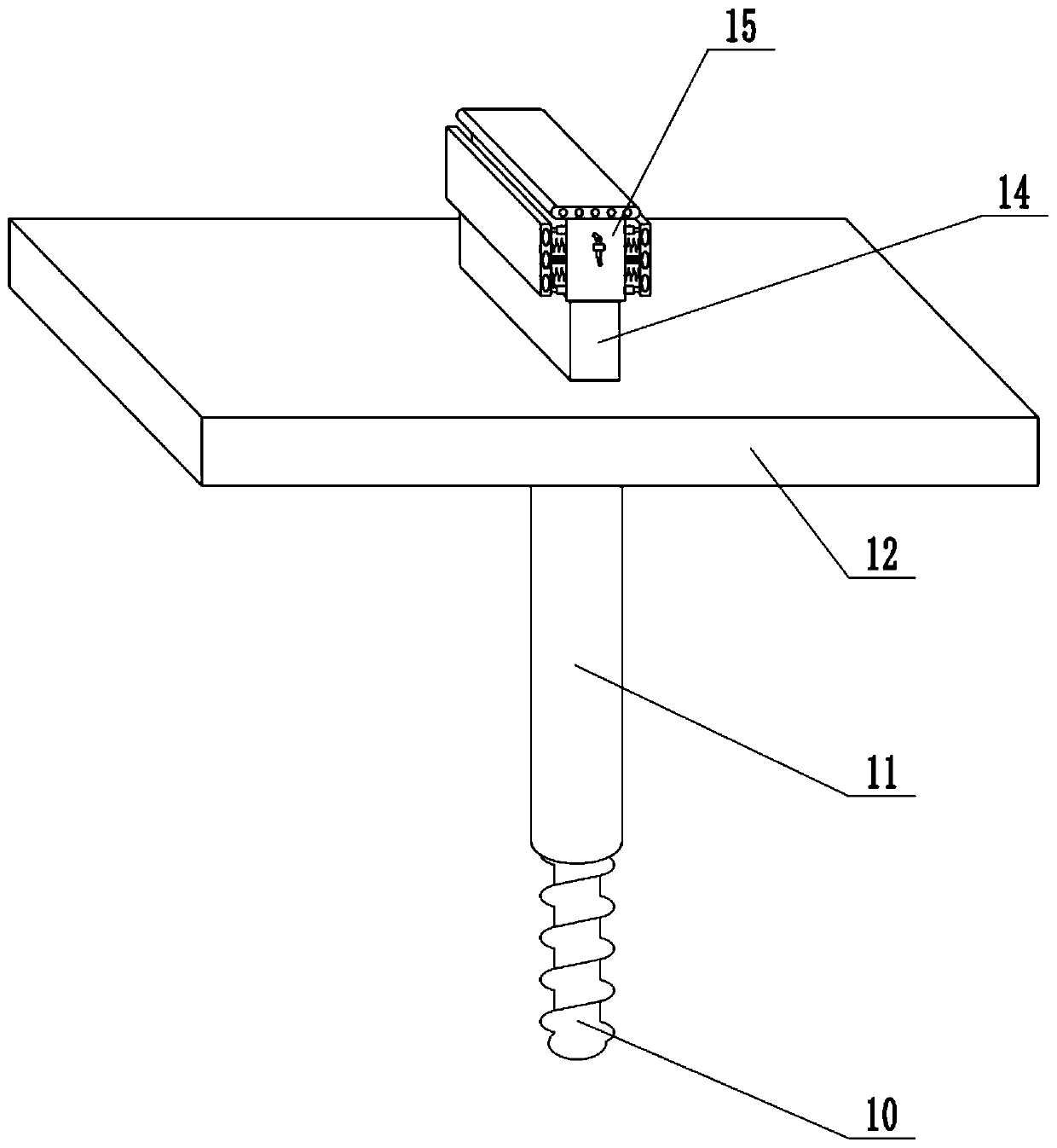 Lifting type charging device for new energy automobile