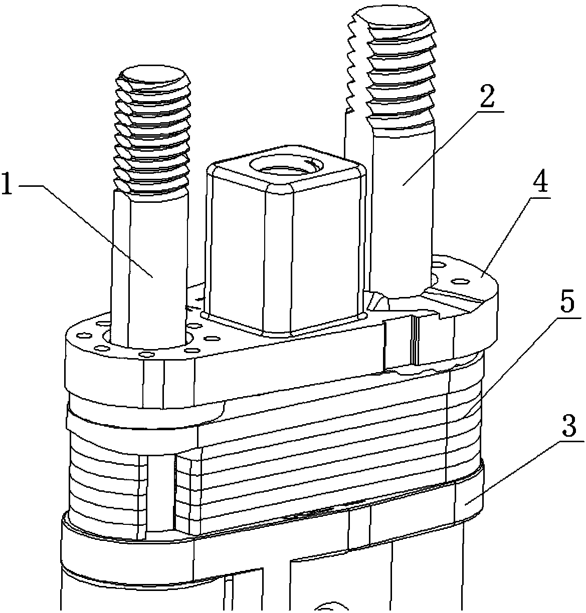 Torsion piece type self-closing structure and double-shaft-core rotating shaft adopting same