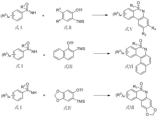 A kind of synthetic method of 1,2-benzothiazine compounds