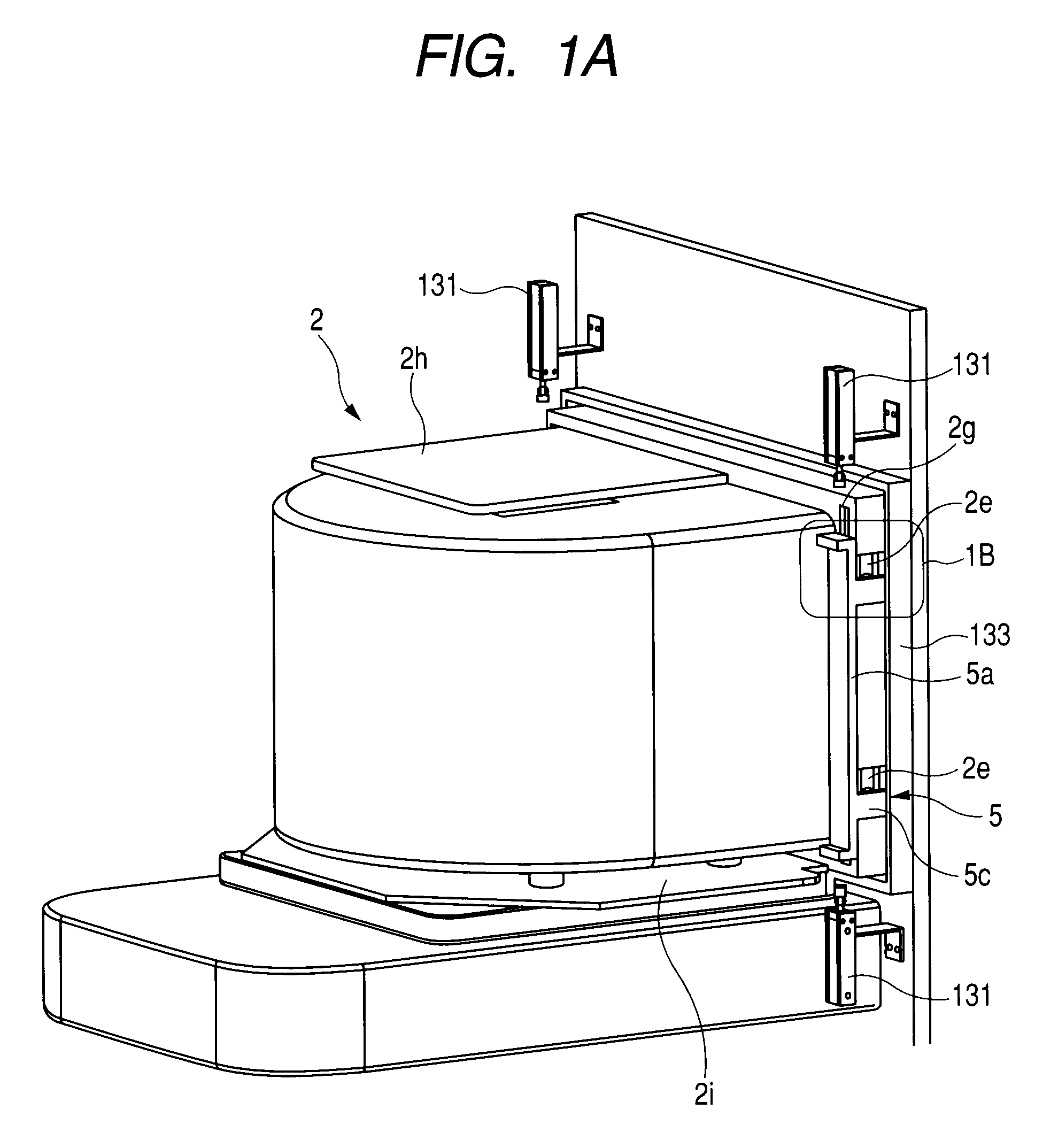 Closed container and lid opening/closing system therefor