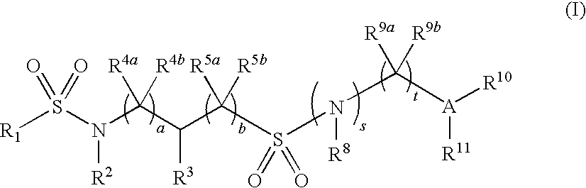 Substituted Disulfonamide Compounds