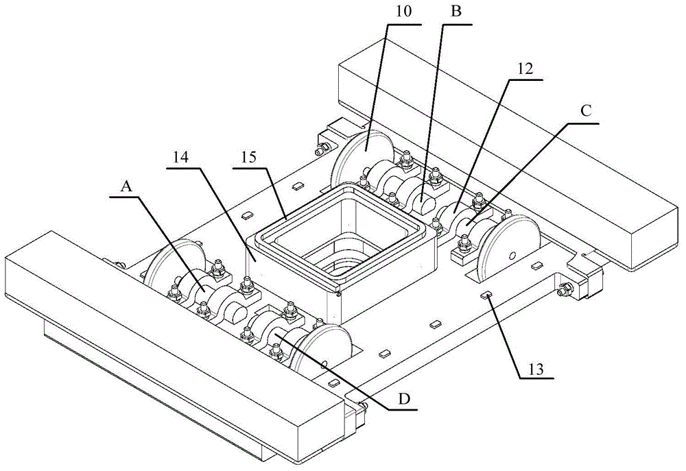 Movement following glass cleaning robot based on negative pressure absorption