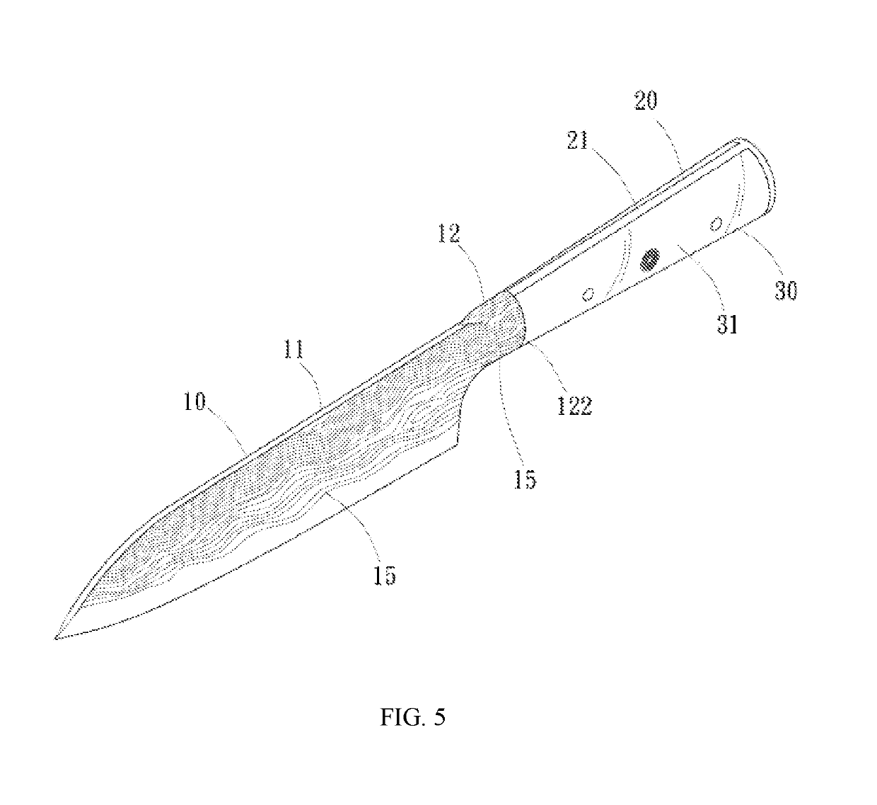 Pattern knife assembly