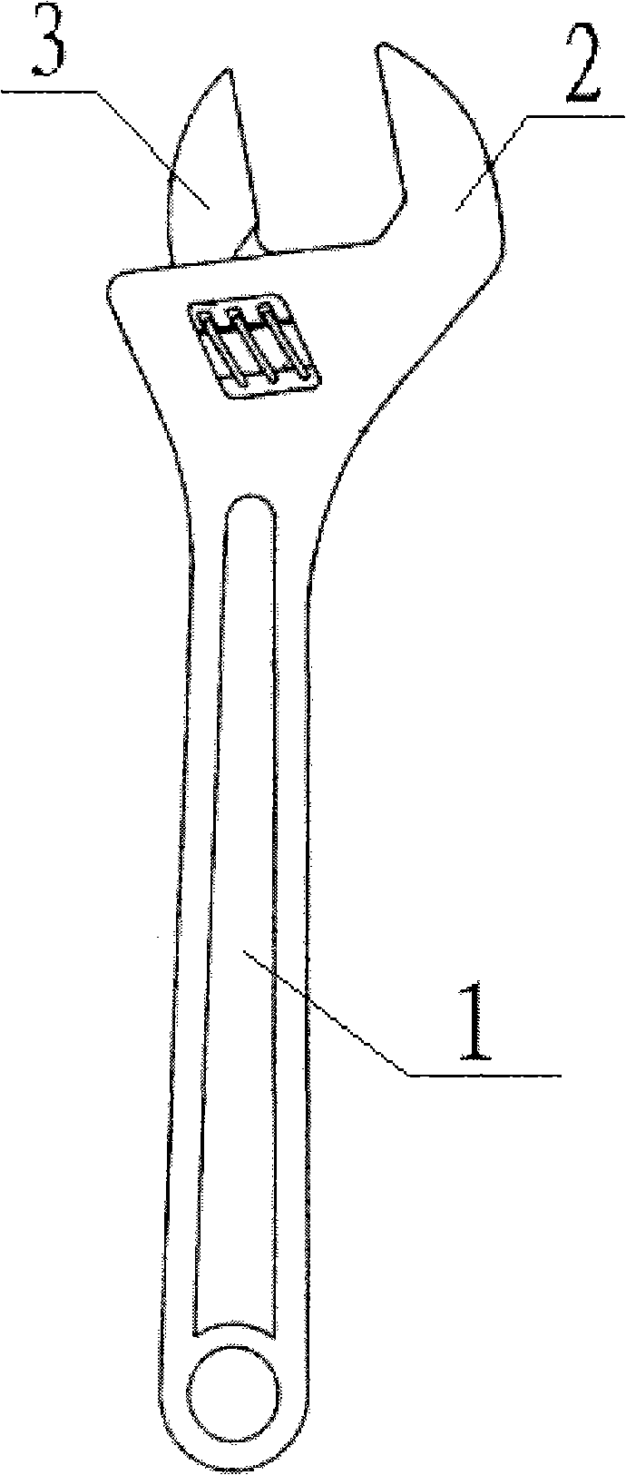 Casting parts method and forging press for forging casting part with side opening or pleural furrow, and adjustable wrench