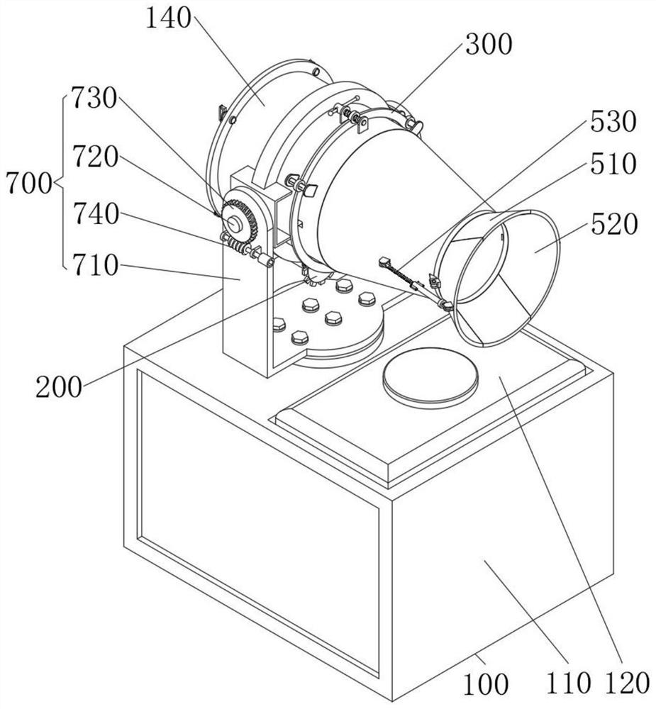 Construction site spraying device with surrounding spraying structure for environmental engineering
