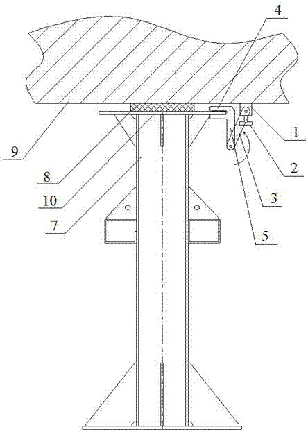 A fixture for segmental circulation of ships and its method for segmental circulation of ships