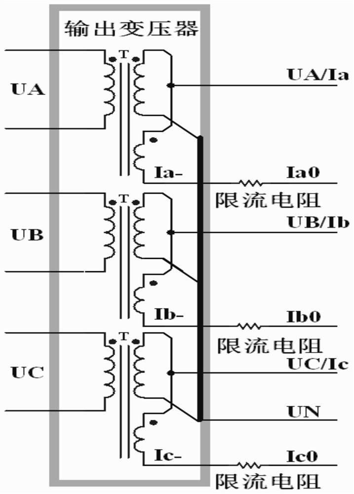 Three-phase program control test power supply circuit for passive secondary circuit