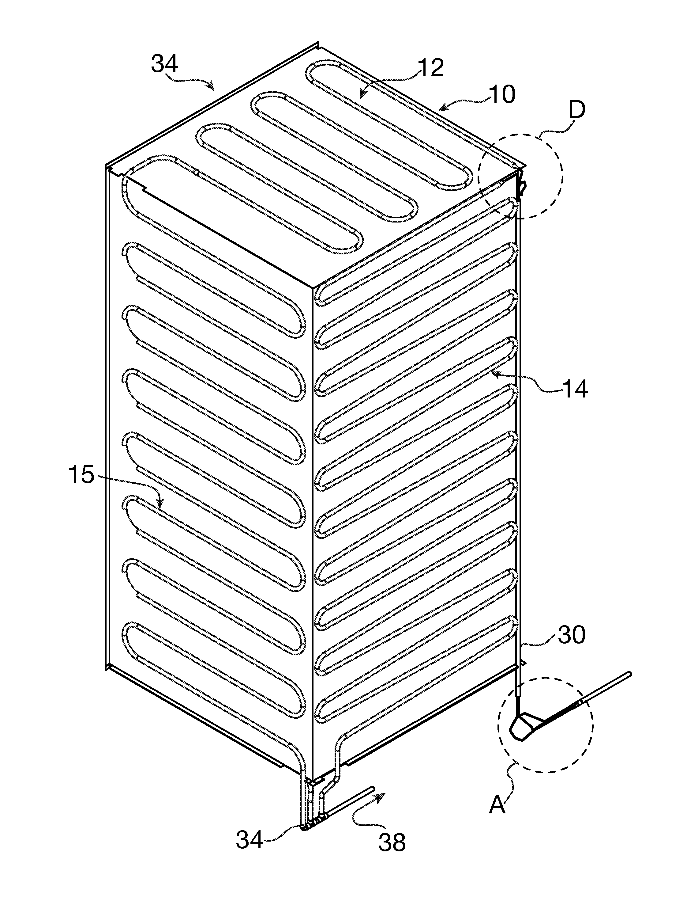 Freezer evaporator apparatus