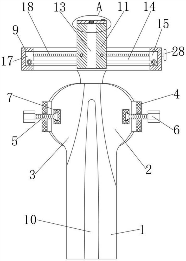 Humerus fracture intramedullary nail guide needle implantation template