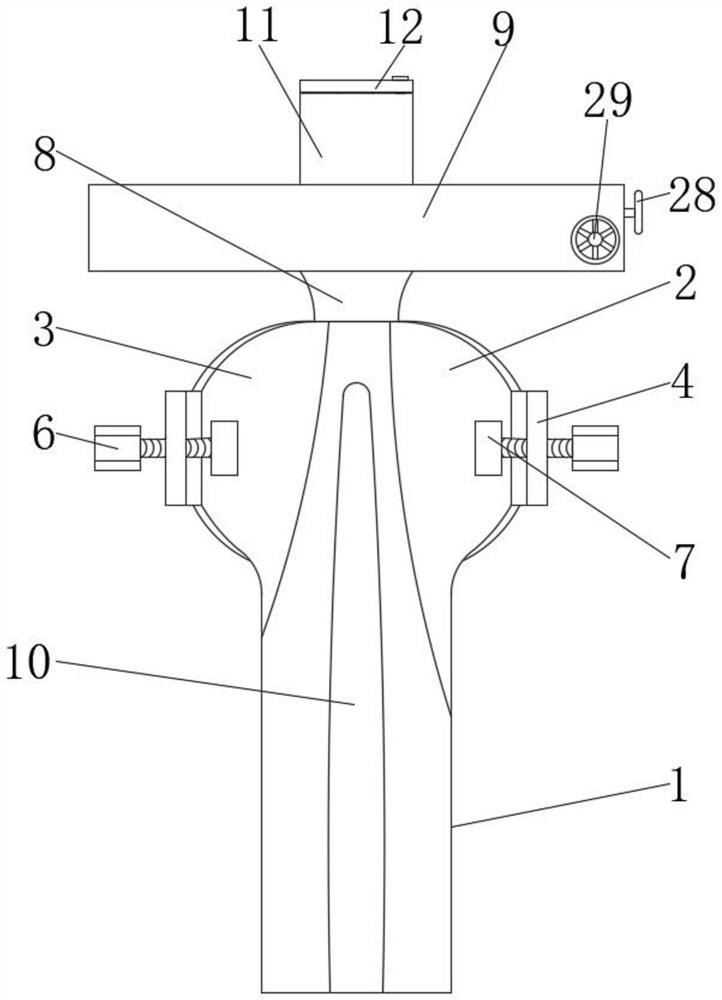 Humerus fracture intramedullary nail guide needle implantation template