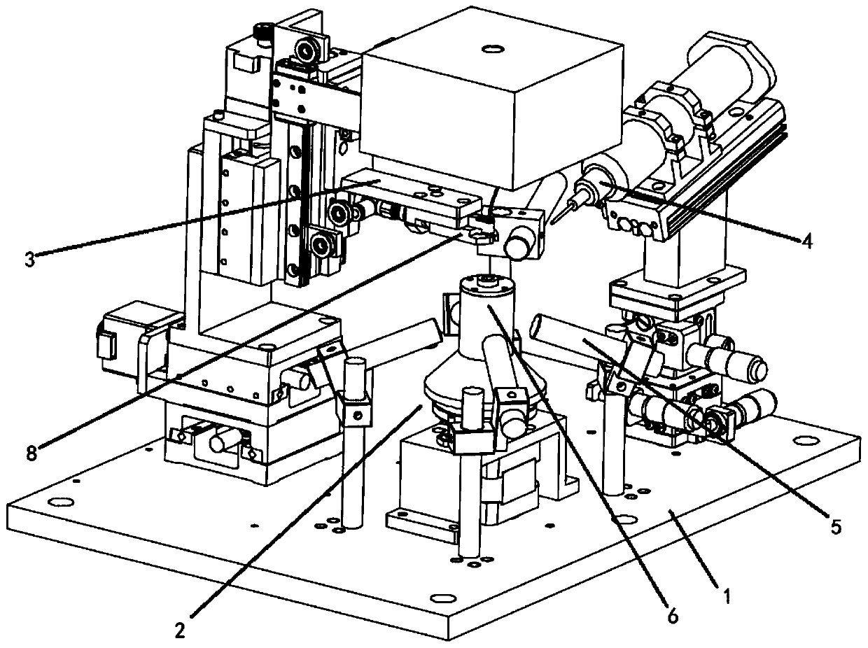 A photodetector automatic coupling dispensing curing method and system