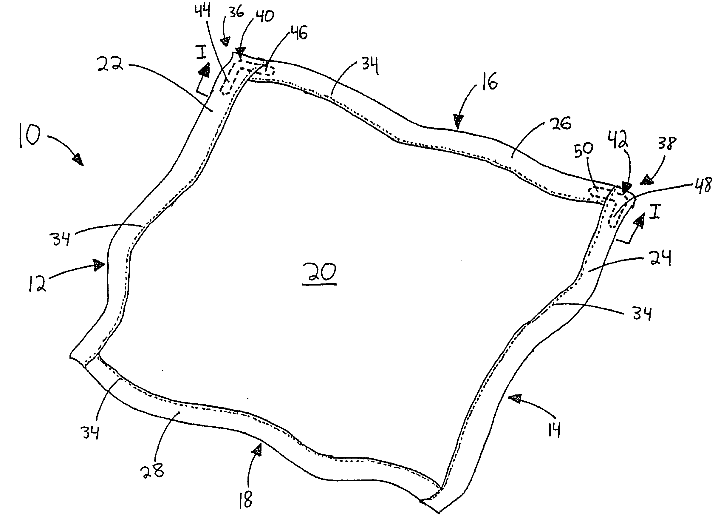 Surgical towel having radiopaque element and methods for making same