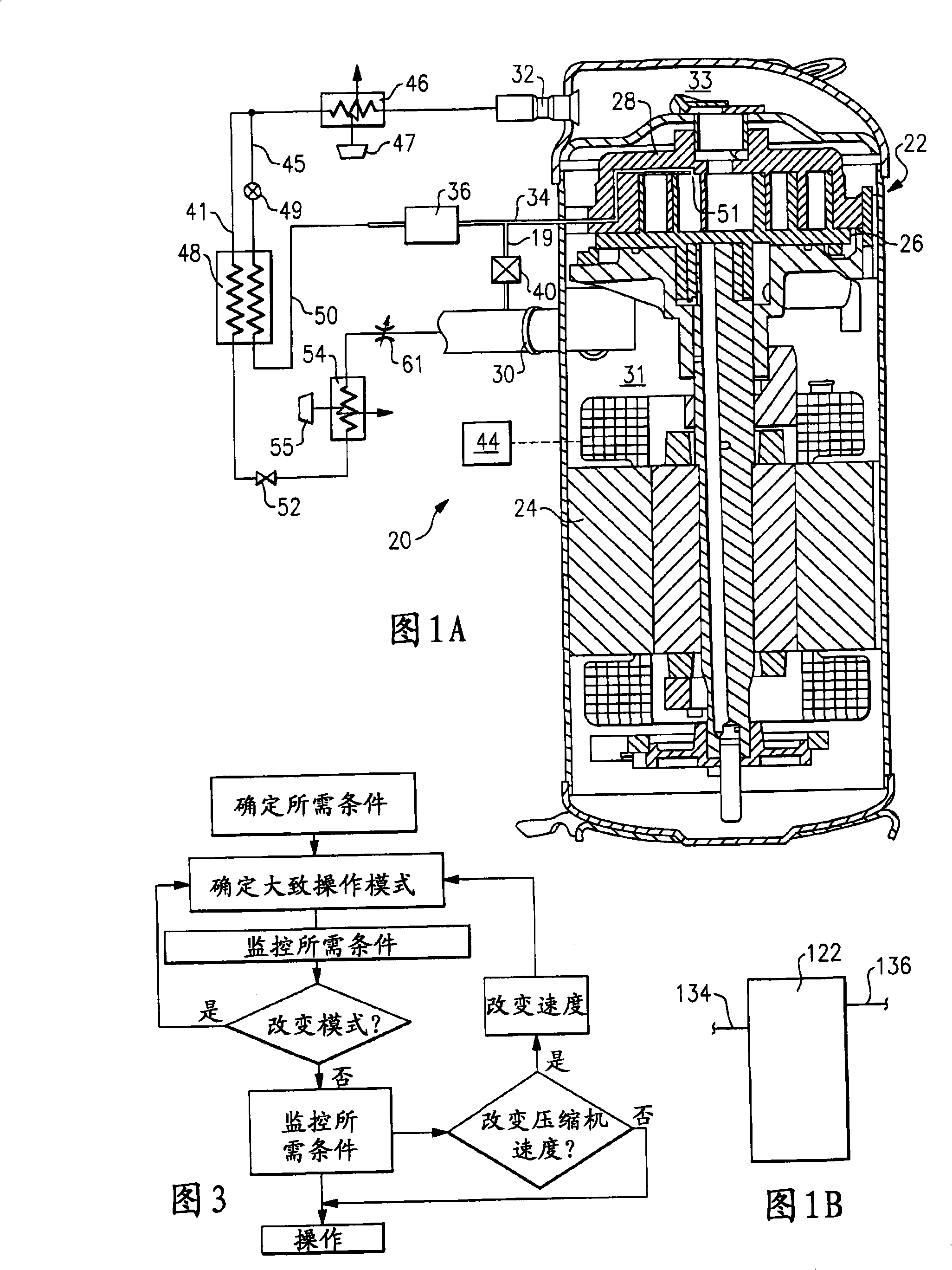 Refrigerant system possessing multi- speed cyclone compressor and economizer loop