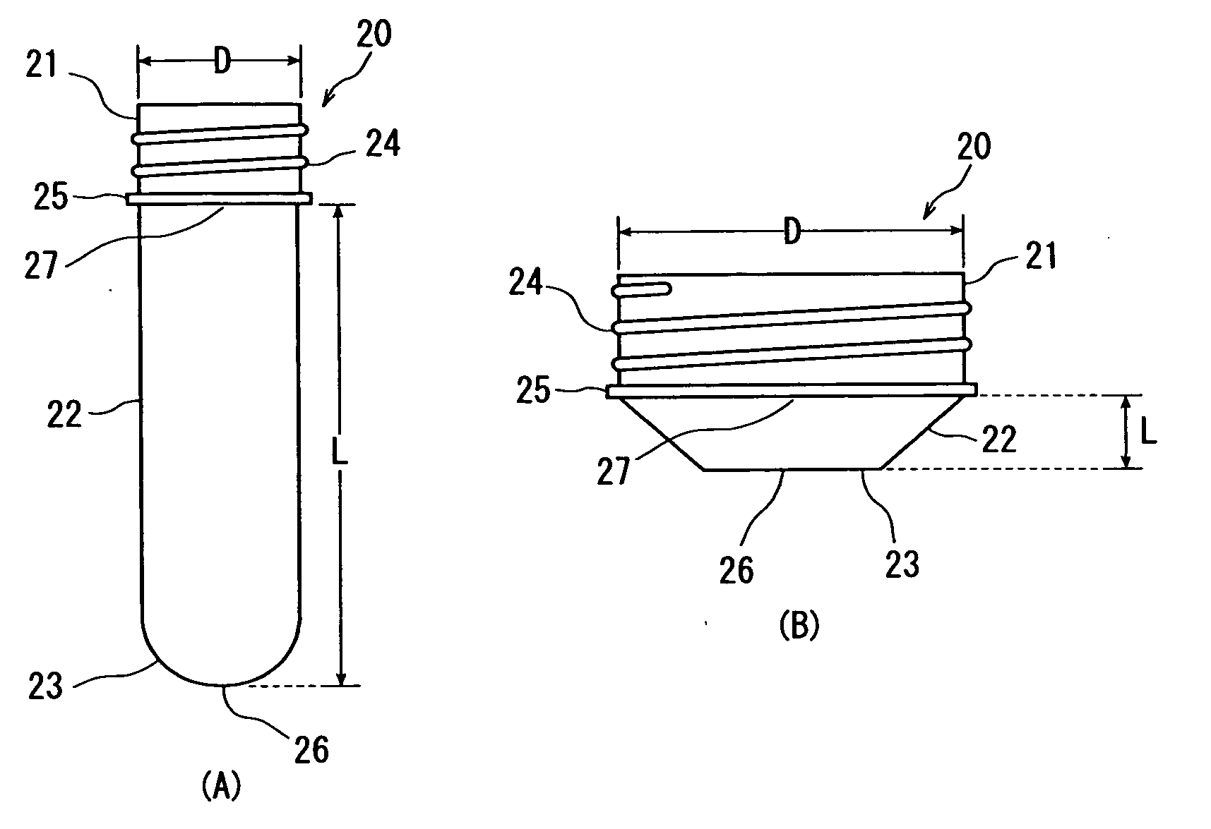 Preform and Blow-Formed Container Made from the Preform