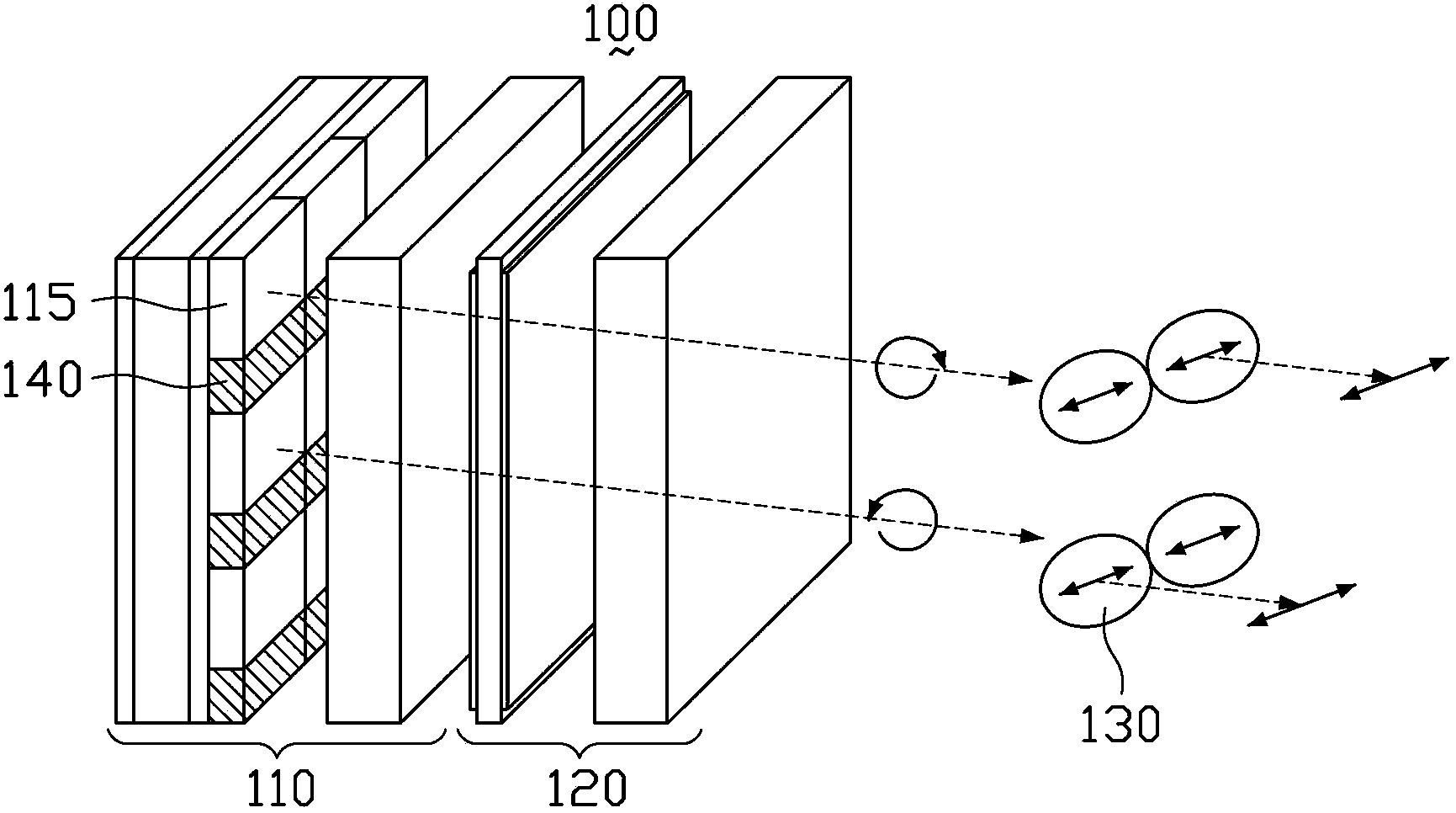 Organic light emitting display for two-dimension/three-dimension switching
