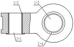 Positioning clamp and method for machining inner circle face of orthogonal shaft sleeve