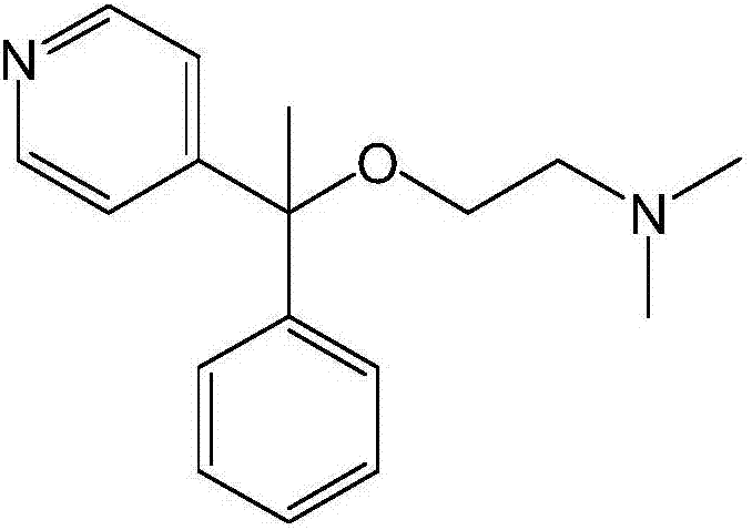 Preparation method of doxylamine succinate impurity C