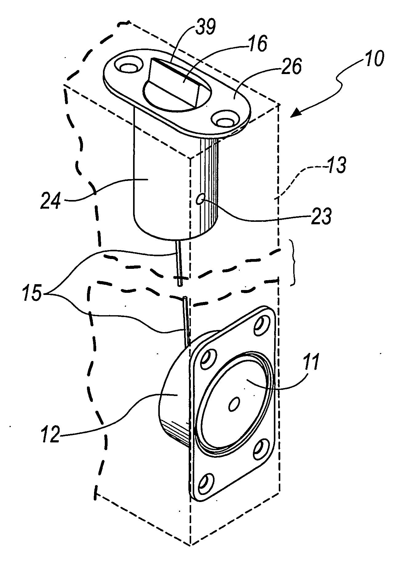 Device for locking second leaves in the closed configuration