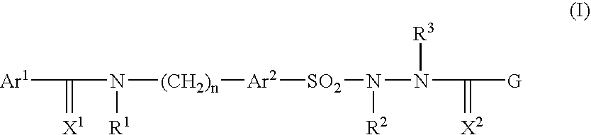 Pharmaceutically active sulfonyl hydrazide derivatives