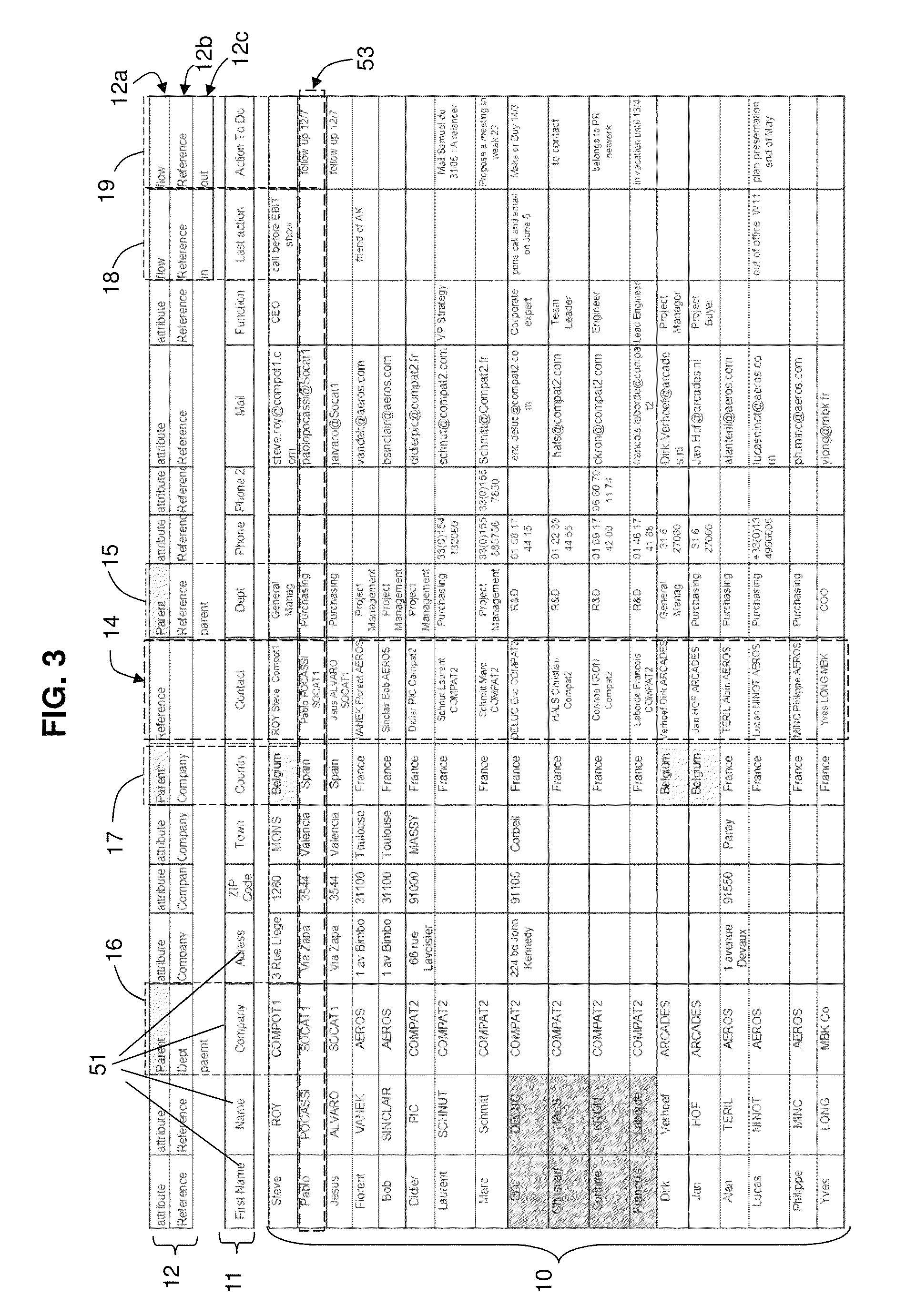 Spreadsheet data processing method and system