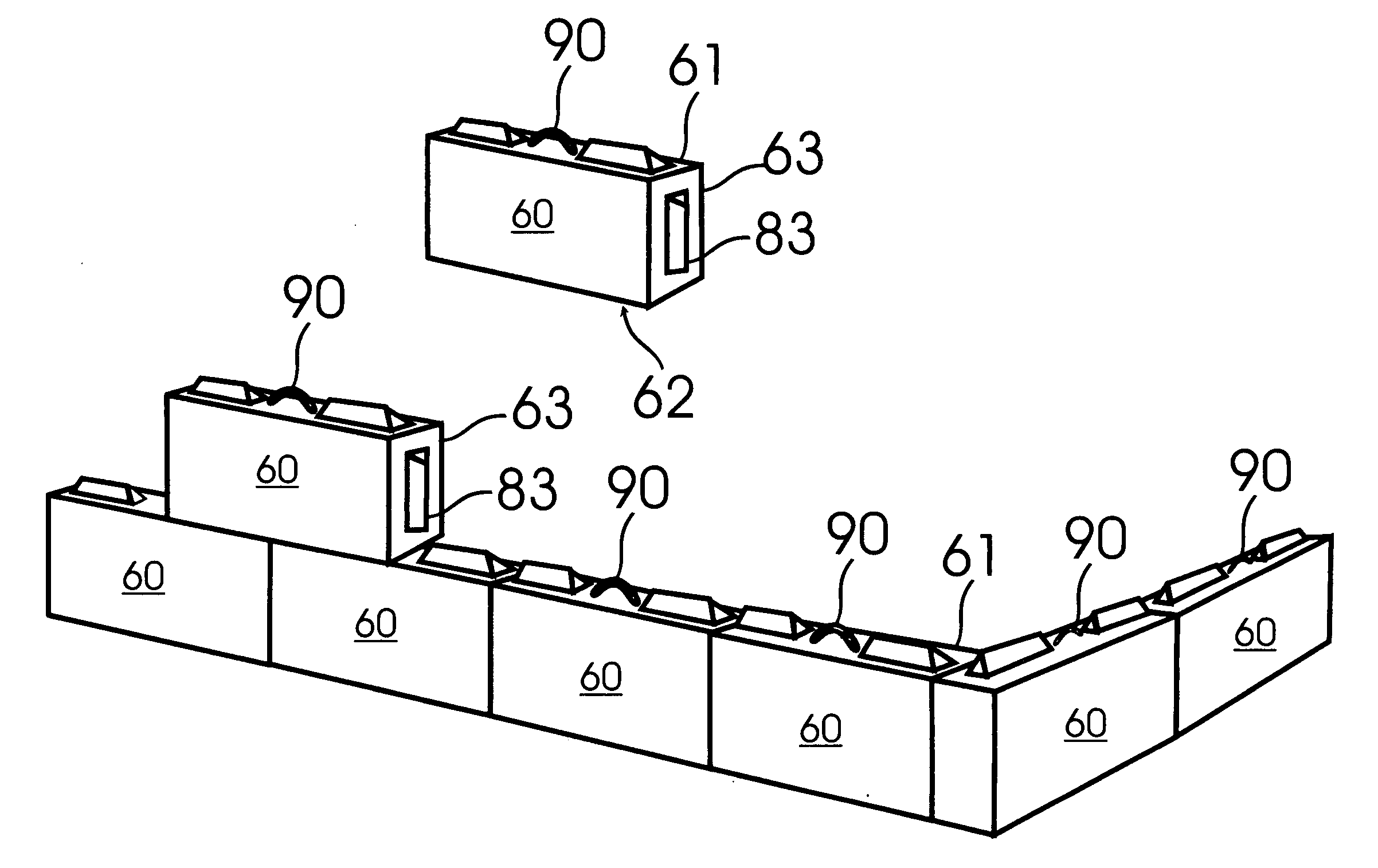 Method for constructing cultured stone block buildings