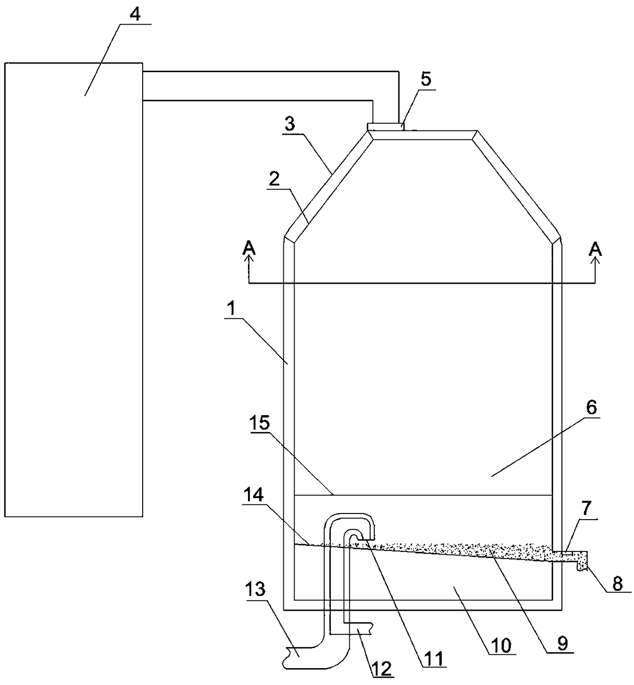 Melting furnace for rock wool production