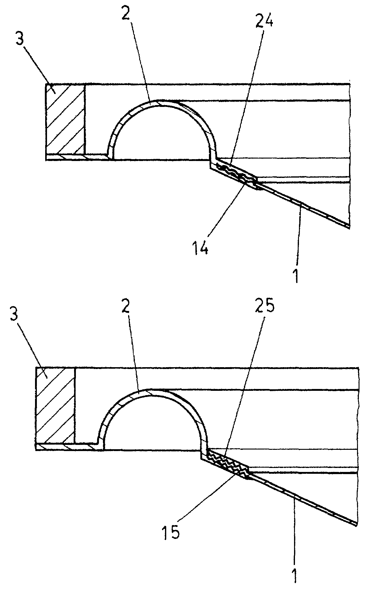 Connection of sound bowl of loudspeaker