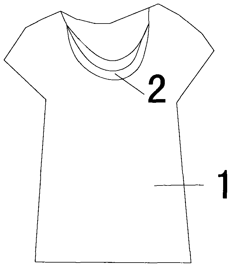Looped fabric T-shirt with hat