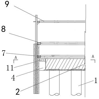 Steel sheet pile cofferdam supporting and anti-collision conversion structure and construction method
