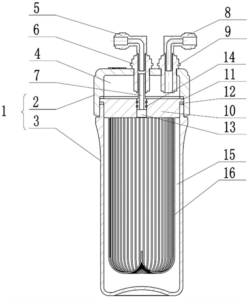 Detachable ultrafiltration filter