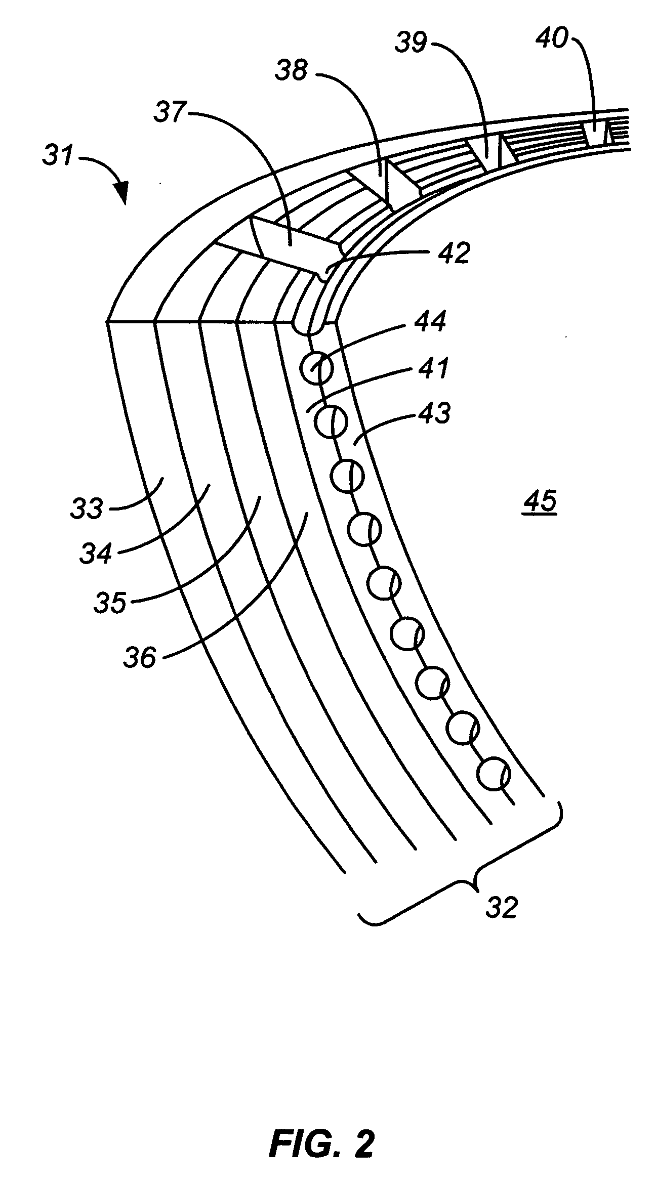 Rocket engine chamber with layered internal wall channels