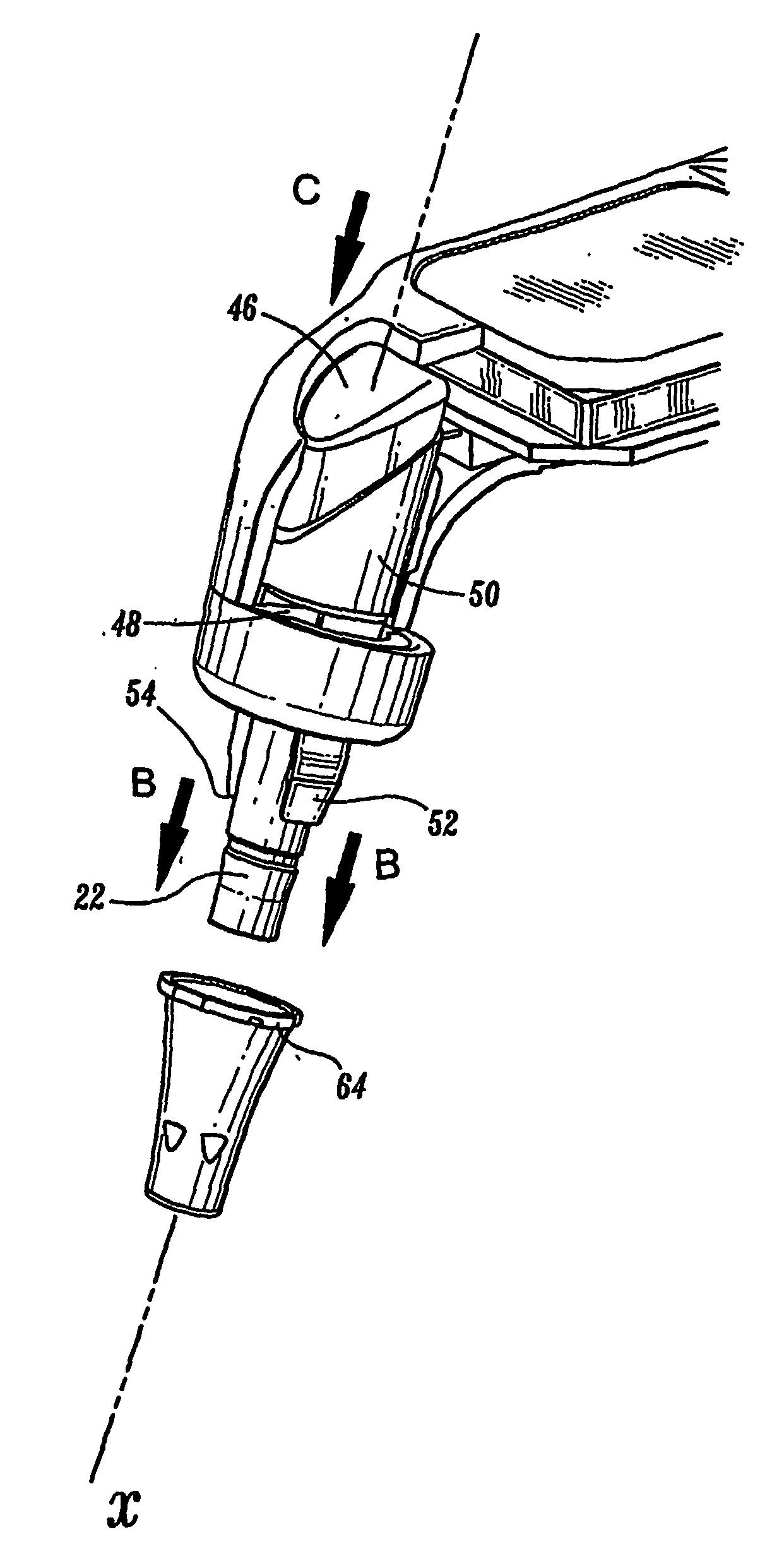 Tympanic thermometer with ejection mechanism