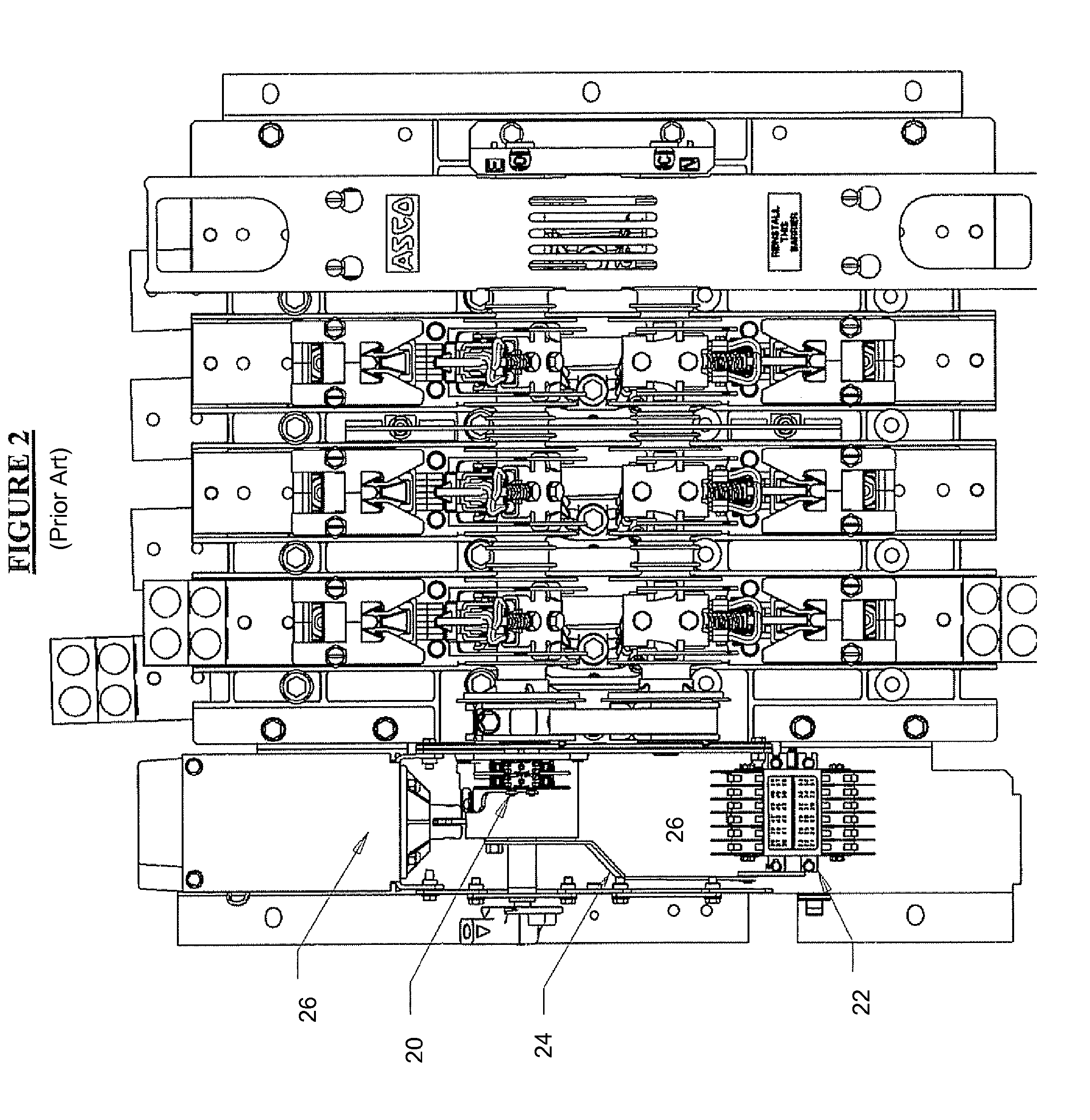 Method and apparatus for control contacts of an automatic transfer switch