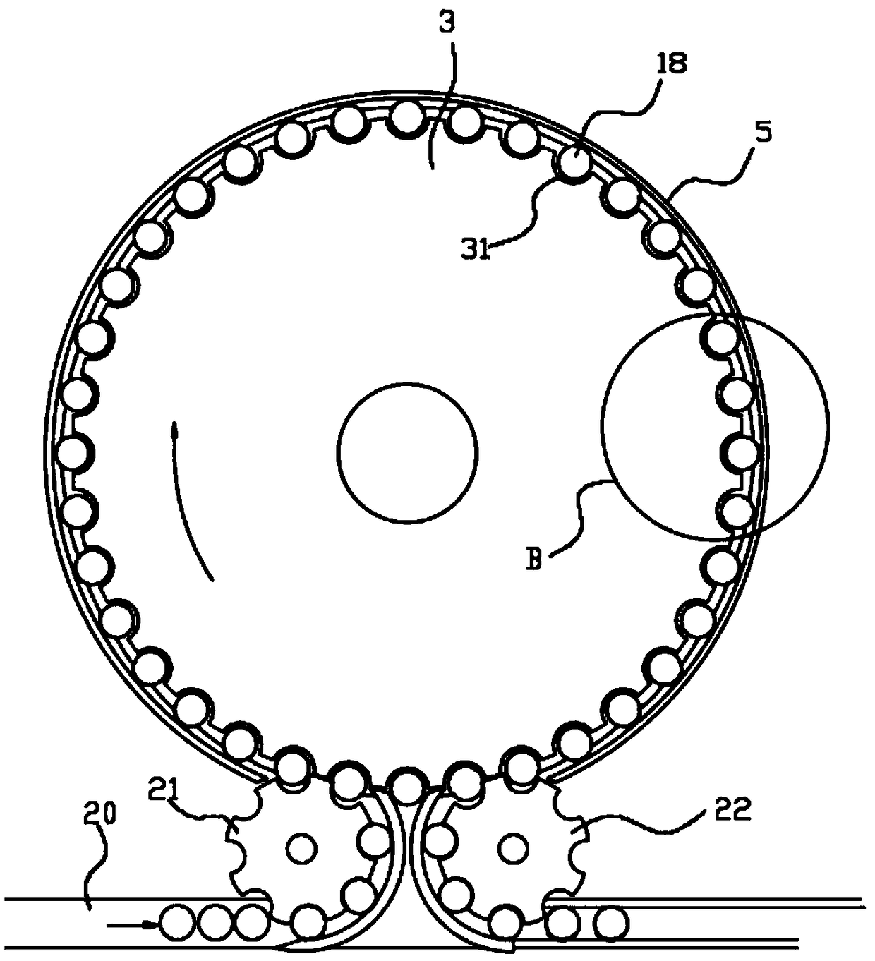 Double-tube staggered lifting type canned bottle inverting and internal-external circulation cleaning equipment