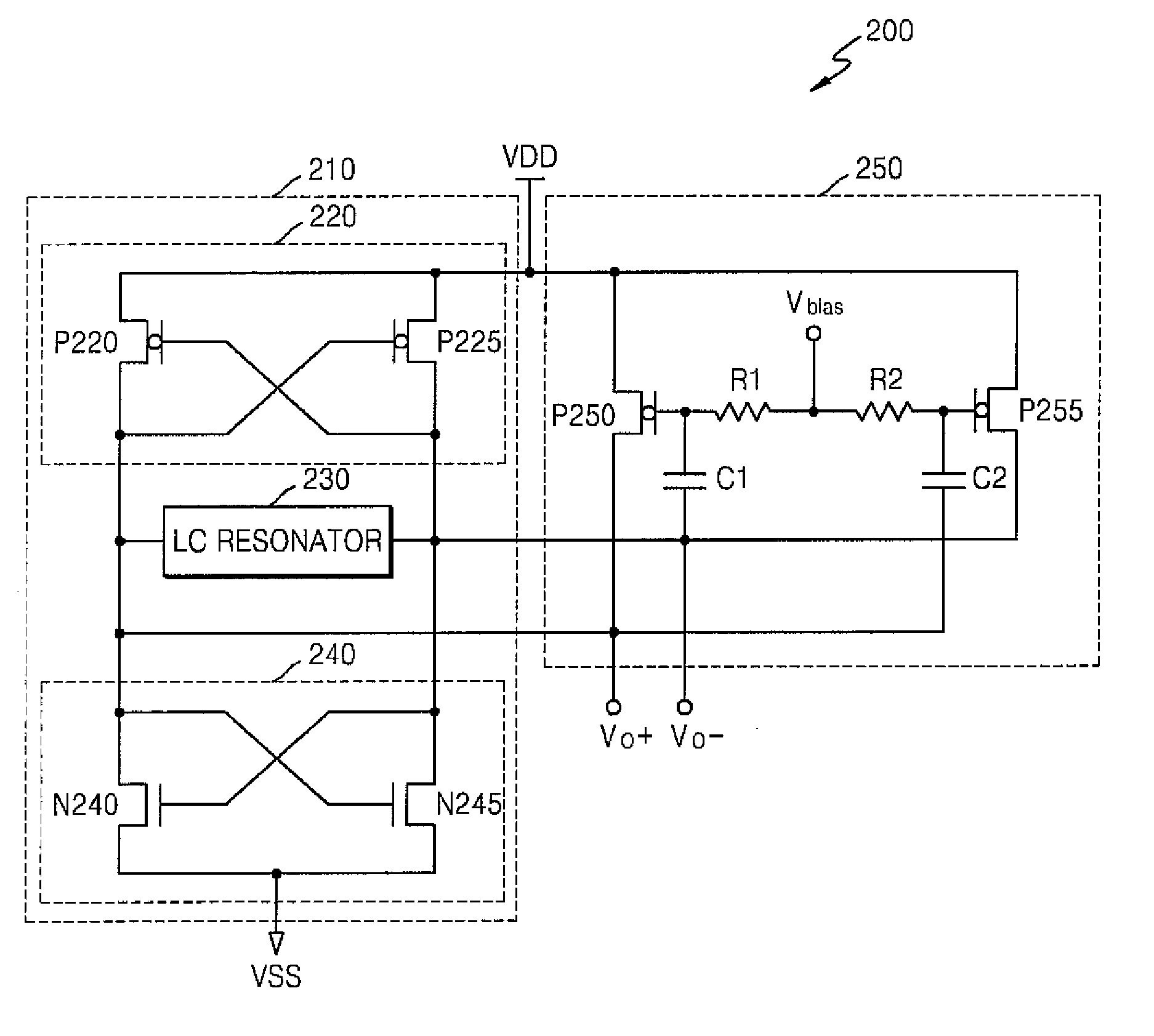 Voltage controlled oscillator for controlling phase noise and method using the same