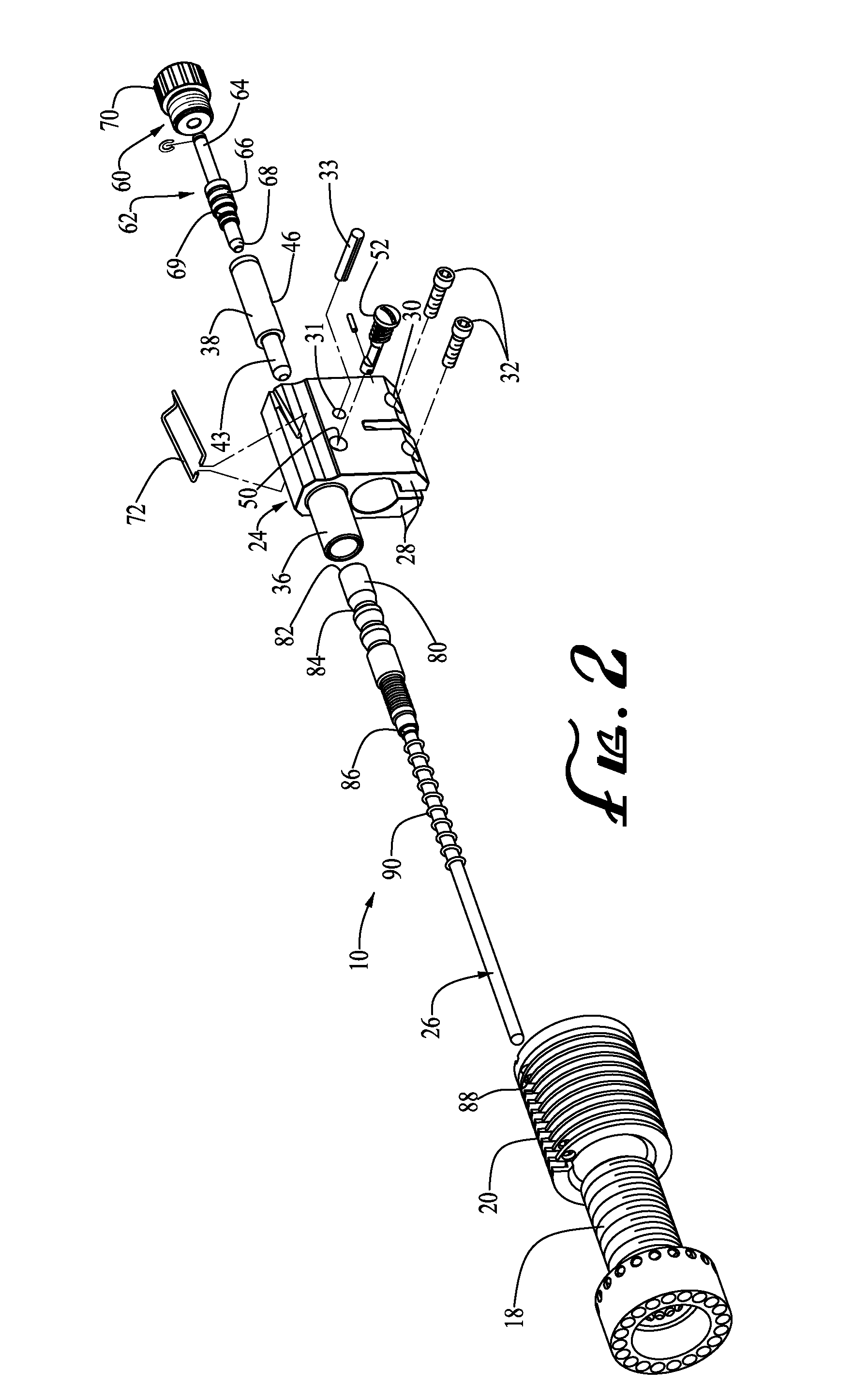 Gas piston control system for a firearm