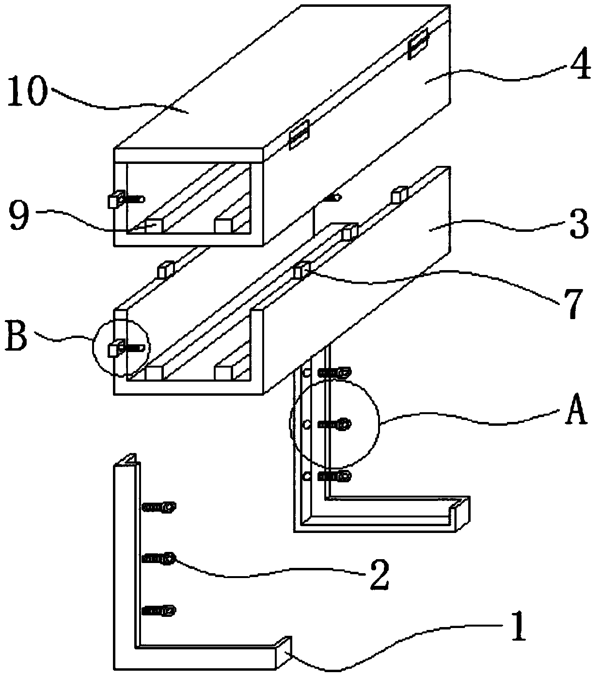 Cable bridge which can be quickly installed and disassembled