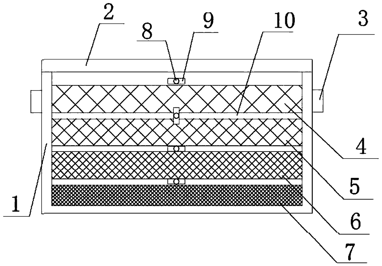 Multi-layer nut washing box