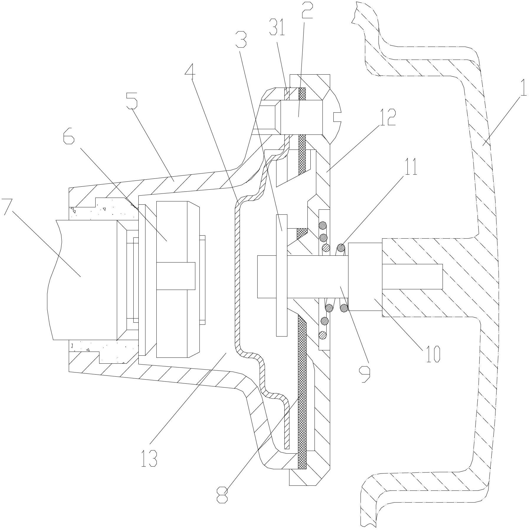 Forced centrifugal fine filter and engine of forced centrifugal fine filter