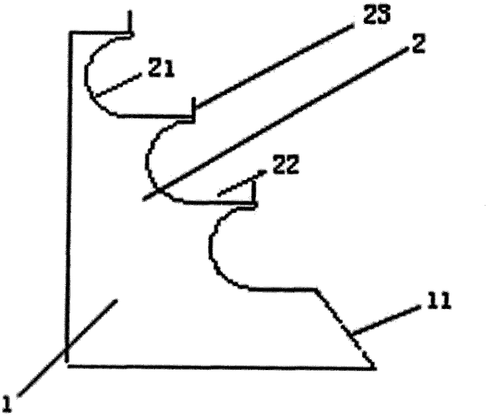 Continuous multiple arc type wave-absorbing bank