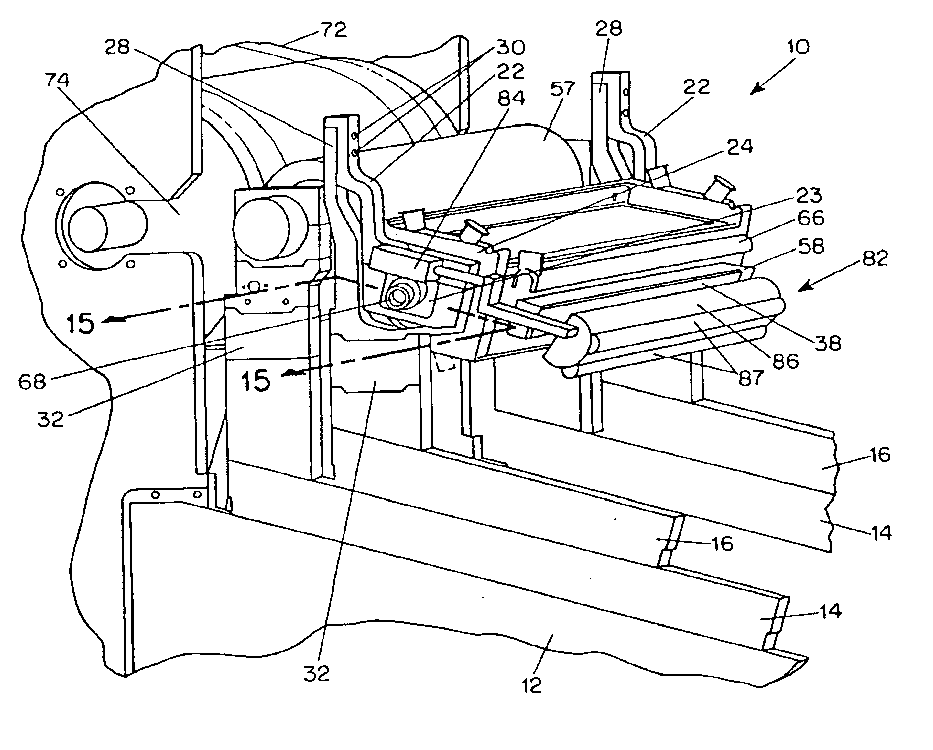 Pressure feed coating application system