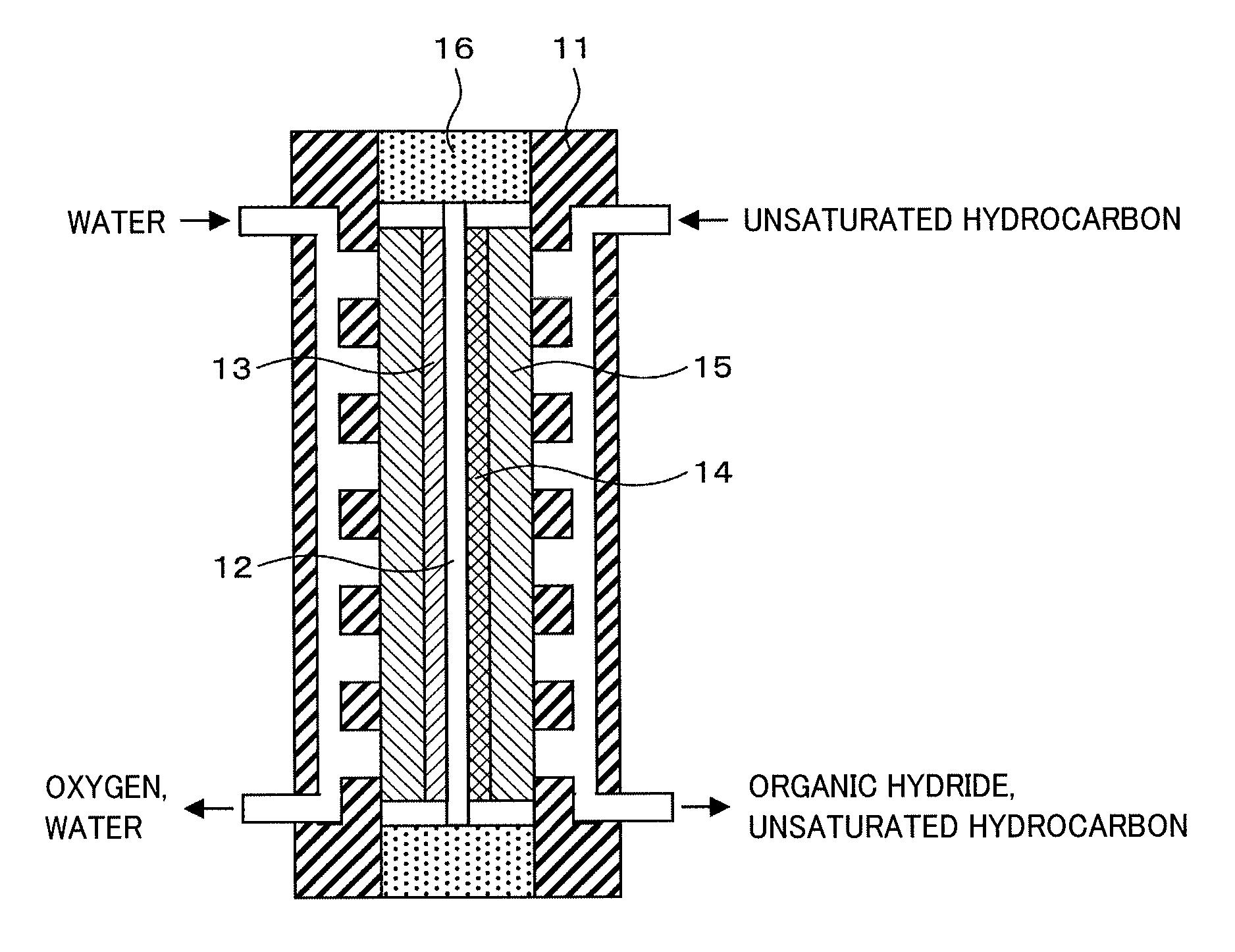 Membrane Electrode Assembly and Organic Hydride Manufacturing Device