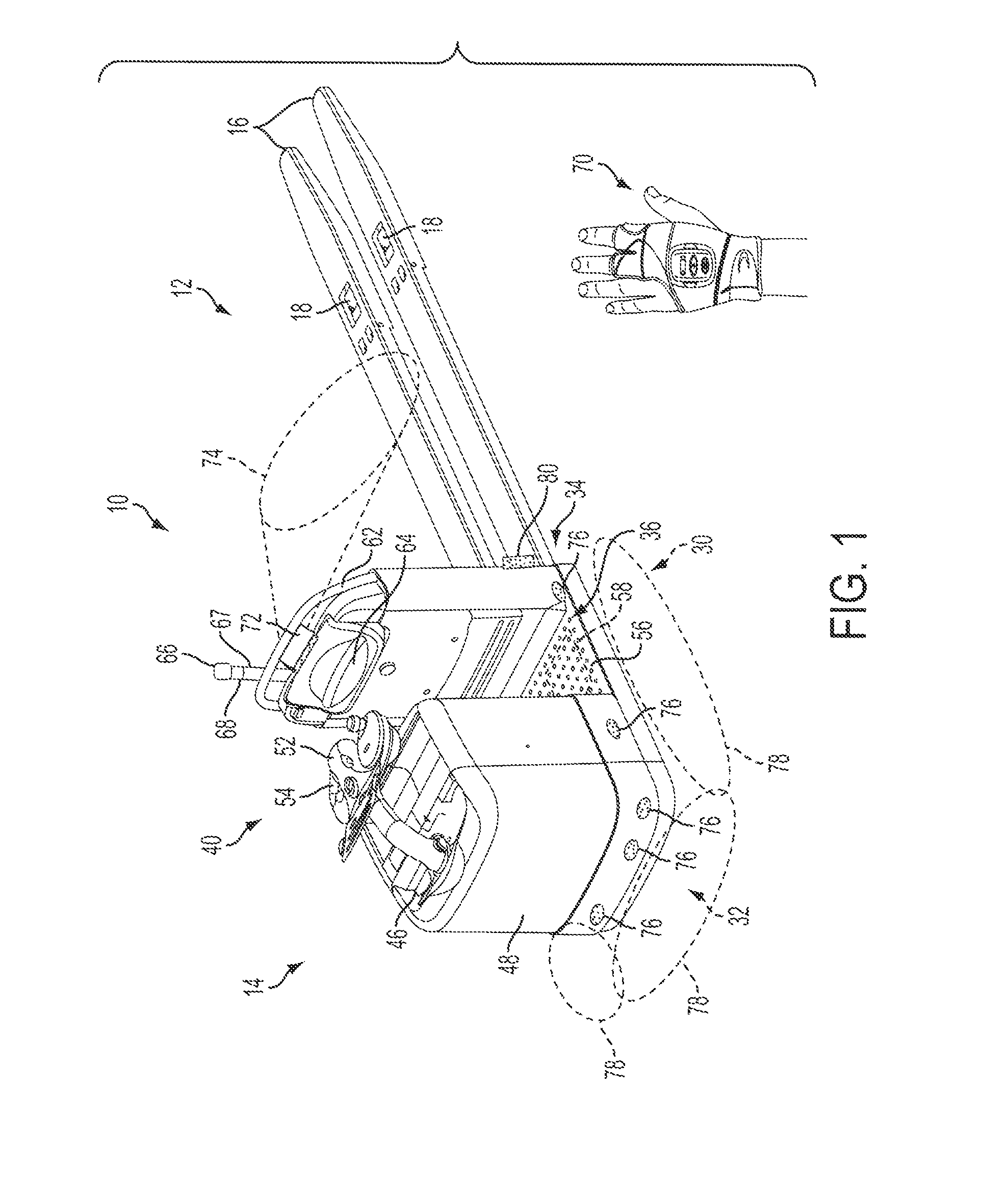 Device for remotely controlling a materials handling vehicle