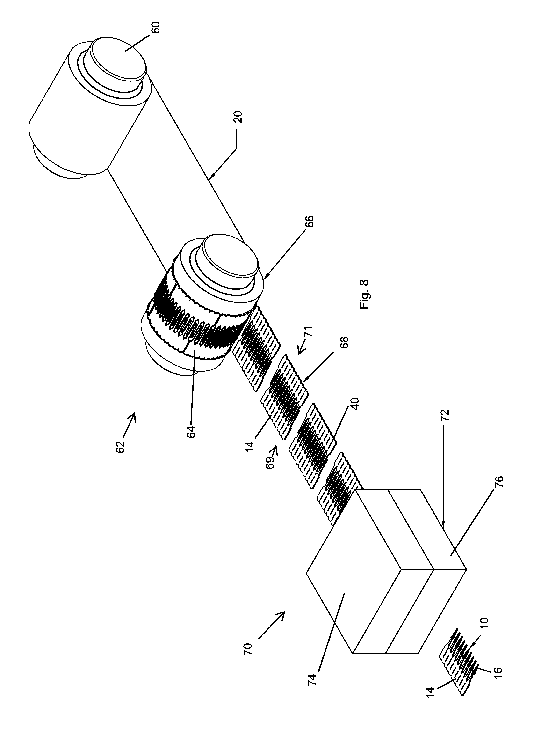 Interproximal cleaning tool and method of manufacture