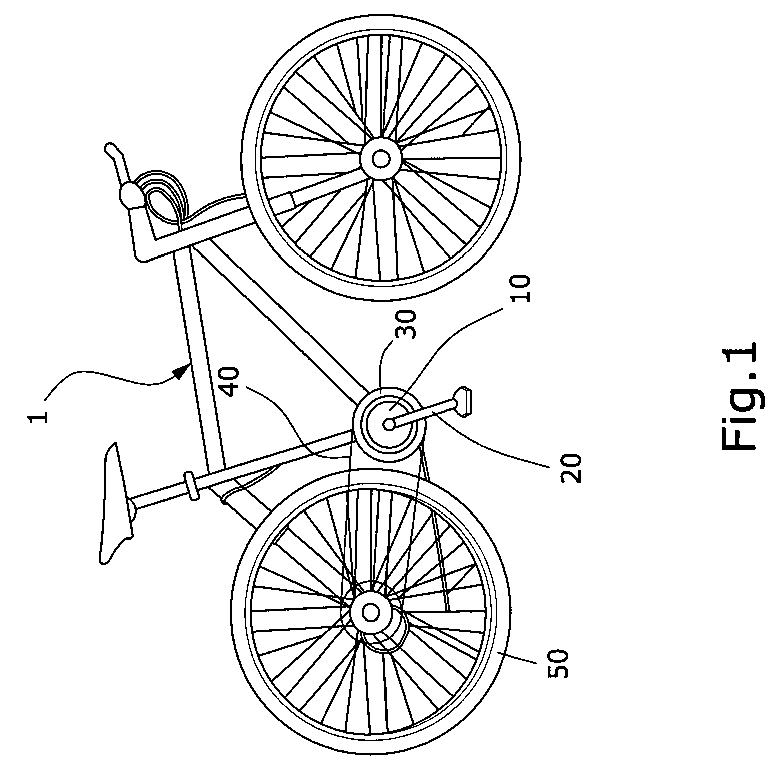 Transmission structure for an electrically operated bicycle