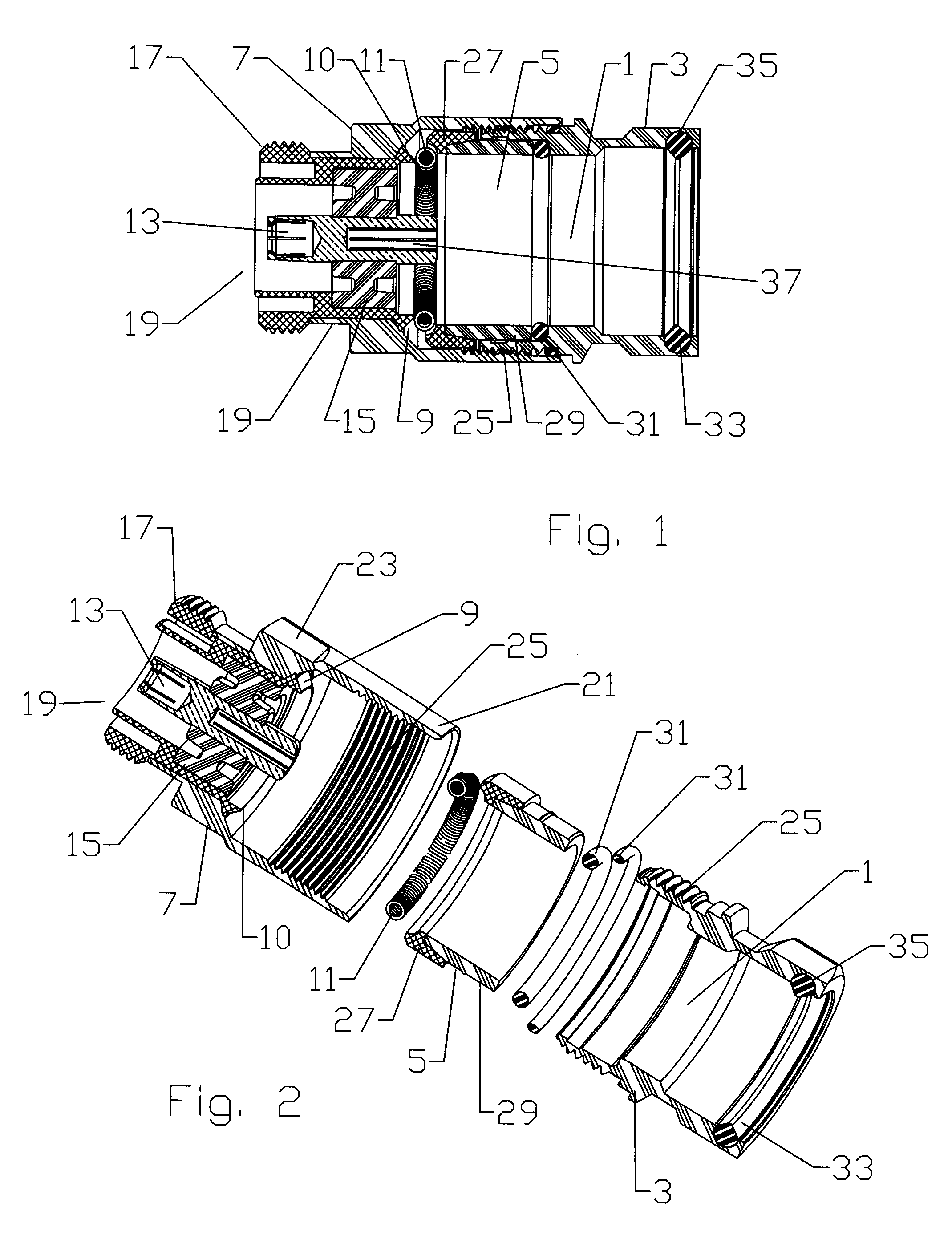 Multi-shot coaxial connector and method of manufacture