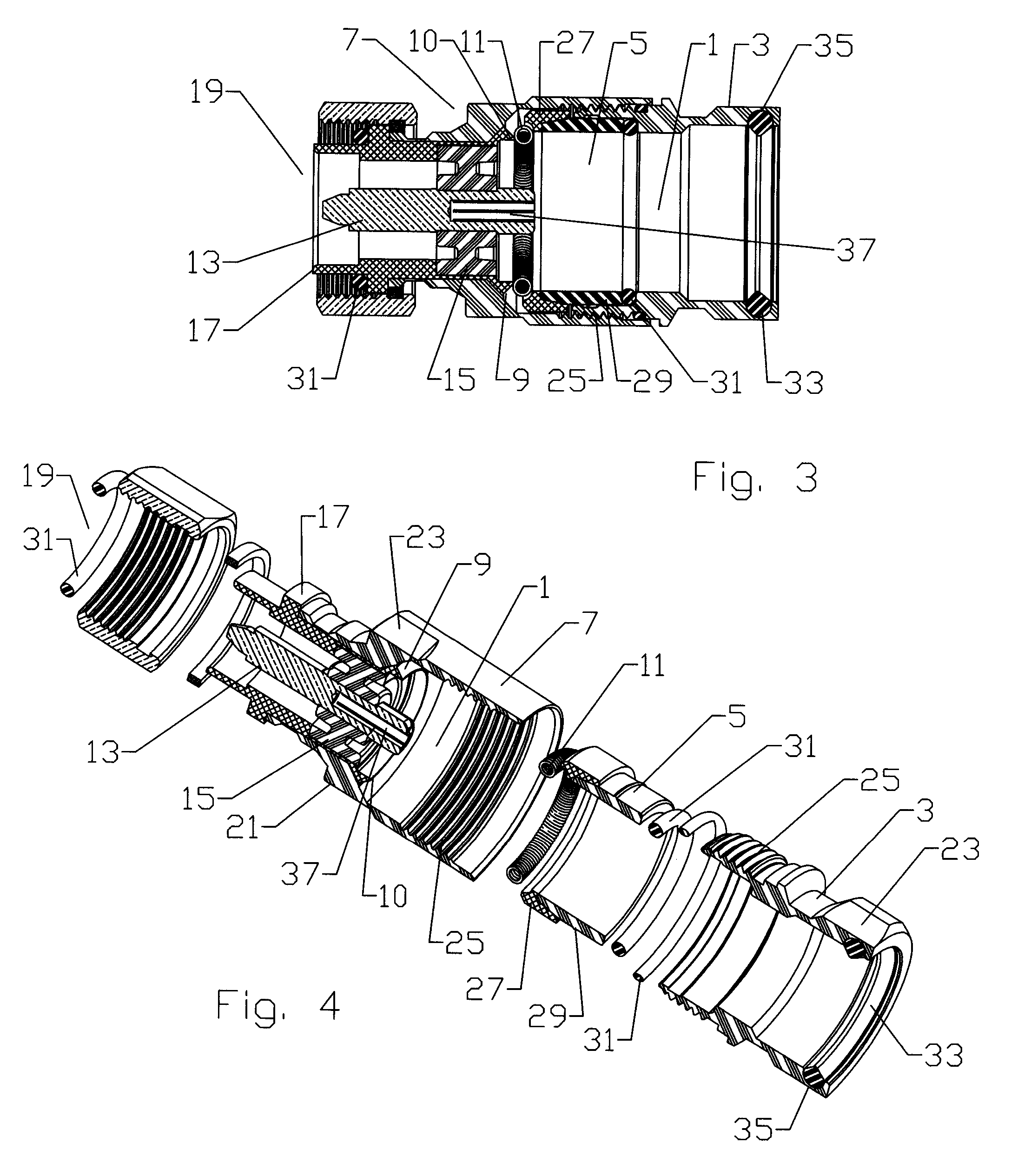 Multi-shot coaxial connector and method of manufacture